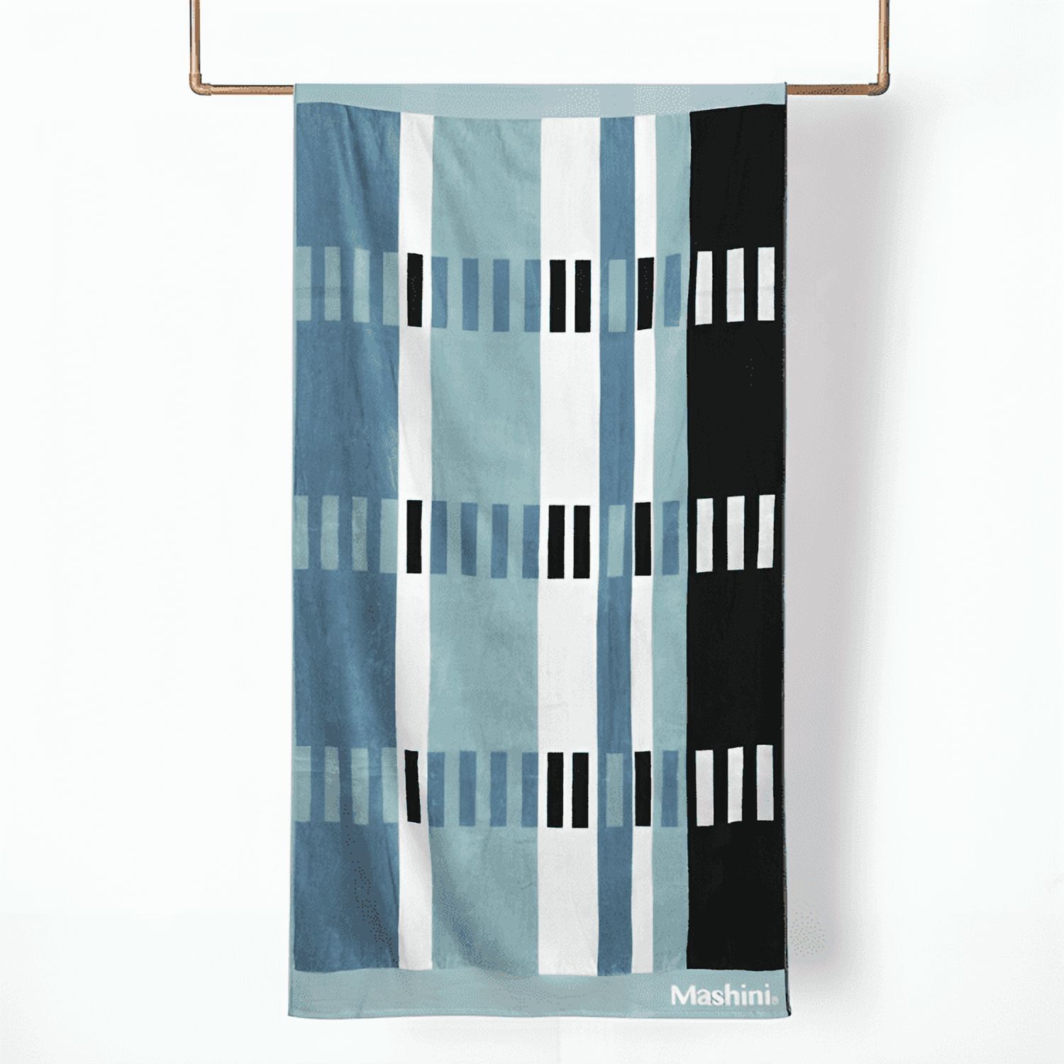 Toalla De Playa Jacquard 100X180Cm / Piano – Mashini