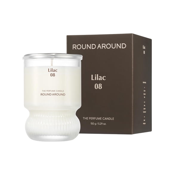 Vela REDONDA A’ROUND Lila 08 7.5 cm Aroma Relajante