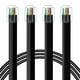 thumbnail image 2 of Necables (2 paquete) RJ12 Cable Cable de teléfono de 6 pies RJ12 6P6C Cableado recto masculino a hombre para que los datos y la voz usen Black - 6 pies, 2 of 2