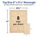 thumbnail image 5 of Etiquetas Avery Kraft Marrón 5 × 9 cm, 64 uds con cuerdas, 5 of 7