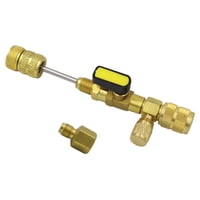 Magideal - Herramientas De Reparación Del Instalador De Eliminación De Núcleo De Válvula De Tamaño Doble Sae 1/4 Y 5/16 Adecuadas Para La Línea De Aire Acondicio