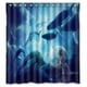 thumbnail image 1 of Cortina de ducha de fantasía con diseño de mundo de ensueño, juego de cortinas de baño con ganchos, tamaño 66 x 72 pulgadas, 1 of 3