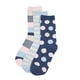 thumbnail image 1 of Calcetines Mujer Tripack Largos Rosa/Celeste/Navy Corona, 1 of 4