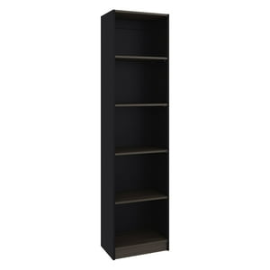 Fm Furniture - Estante Organizador 5 Niveles Negro Y Cafe 180,6X45X29,9 Cm