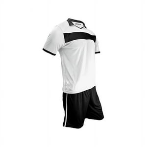 Snix - Uniforme De Futbol Para Adulto Zid Blanco Y Negro Talla S
