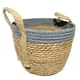 thumbnail image 1 of Canasto Seagrass 26 Gris y Natural, 1 of 1