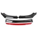 thumbnail image 5 of de cuerpo de labio de parachoques delantero de coche de 3 piezas, repuestos de repuesto para alerón divisor de automóvil, accesorio Suvs, cubierta , negro rojo, 5 of 5