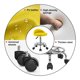 thumbnail image 5 of Taburete rodante KKTONER de piel sintética ajustable en altura con reposapiés, 5 of 8