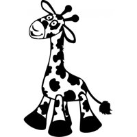 Rienda Libre Graphics - Decomural Cute Giraffe Nursery Ws-32886