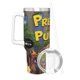 thumbnail image 3 of Pretzel y los Cachorros Vaso aislado de acero inoxidable con asa, diseño temático, regalo para familia, amigos y fans; incluye pajita y encaja en el portavasos estándar, 40 oz, 3 of 6