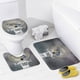 thumbnail image 4 of Vinícius Júnior-theme 4-Piece Shower Curtain Set with Rugs, Waterproof Bathroom Decor Set Includes Bath Mat, U-Shaped Rug, Toilet Lid Cover and Curtain with Hooks, 4 of 6