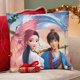 thumbnail image 4 of Serpiente Blanca Fundas de almohada de terciopelo con tema, regalos de funda de almohada, decoración para el hogar, cojín de lanzar, regalo de cumpleaños para fans y parejas.56*56cm., 4 of 6