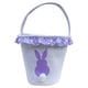 thumbnail image 3 of Canvas Easter Bunny Basket Tote Bag Regalo Juguetes Para Festival Caza Caramelo Púrpura, 3 of 5