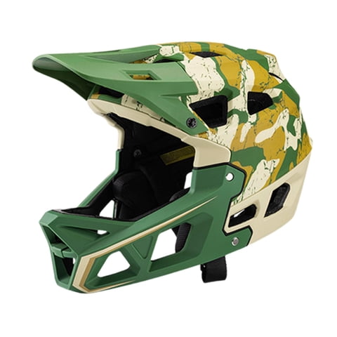 Magideal - Casco De Bicicleta De Cara Completa, Casco De Bicicleta De Montaña, Ventilación Cómoda, Gorra Para Hombres Y Mujeres, Casco De Bicicleta De Pc, Casco Verde 55 A 58Cm