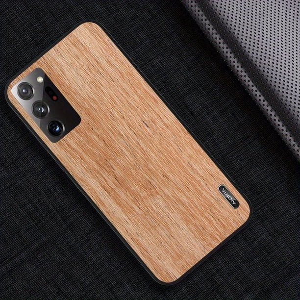 1pc Woodlike Case For Samsung Galaxy Note 20 Ultra International With Hard PC Cover + PU Skin