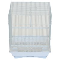 Periquito Mediano Cage Yml A1324Mwht Con La Parte Superior Plana, 33,8 X 27,4 X 41,9 Cm