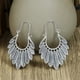 thumbnail image 4 of Gorgeous 3-Piece Earrings Set for Women - Retro Style, Antique Silver, Geometric Leaf Pendant, U-shaped Ear Hooks - Simple & Versatile!, 4 of 5