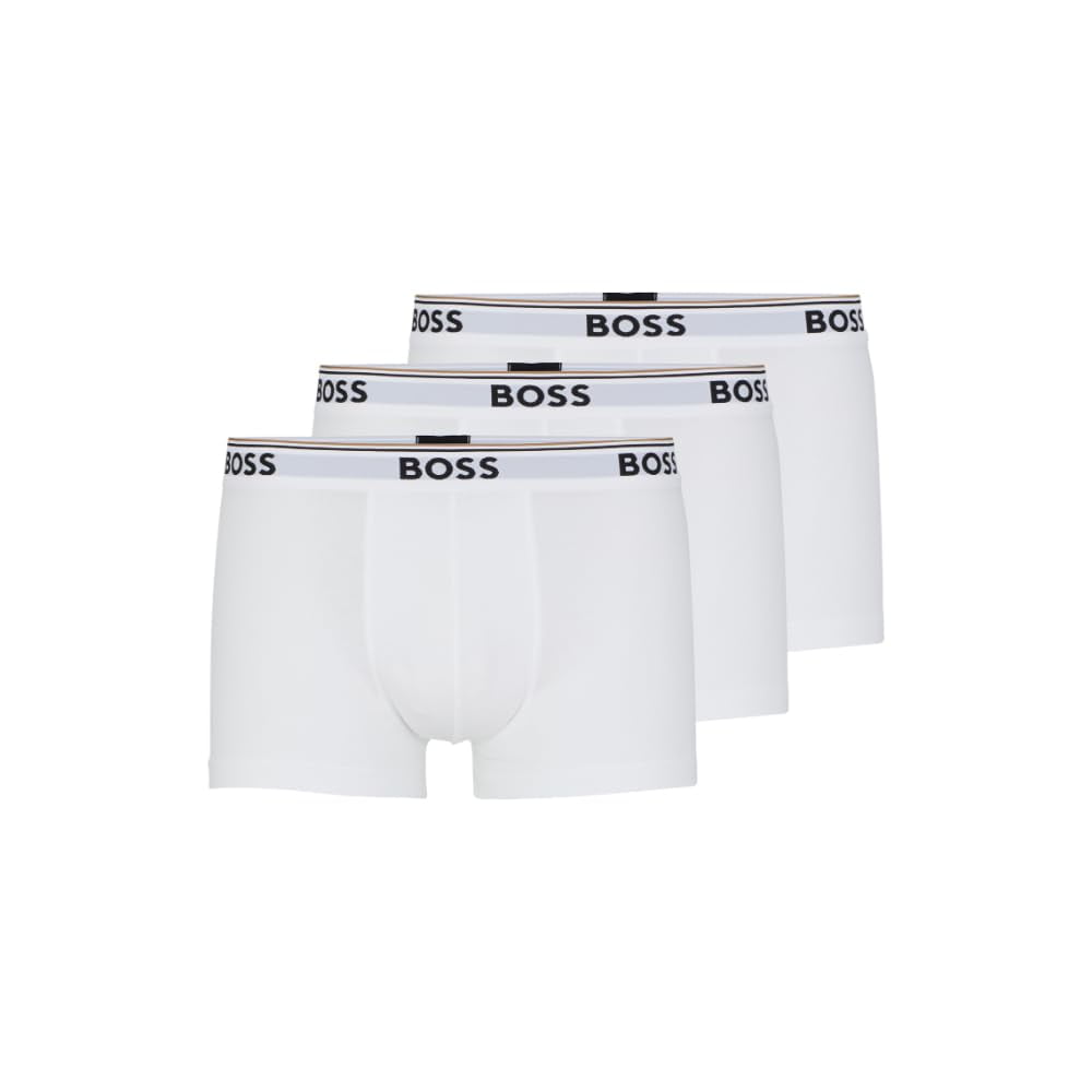 Pantalones Cortos De Algodón Elástico Para Hombre Underwear Boss Hugo Boss, Paquete De 3