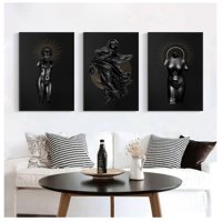 Genérico - Cuadros Decorativos Estatua Griega Pack X 3 Uds 35X50 Cm C/U