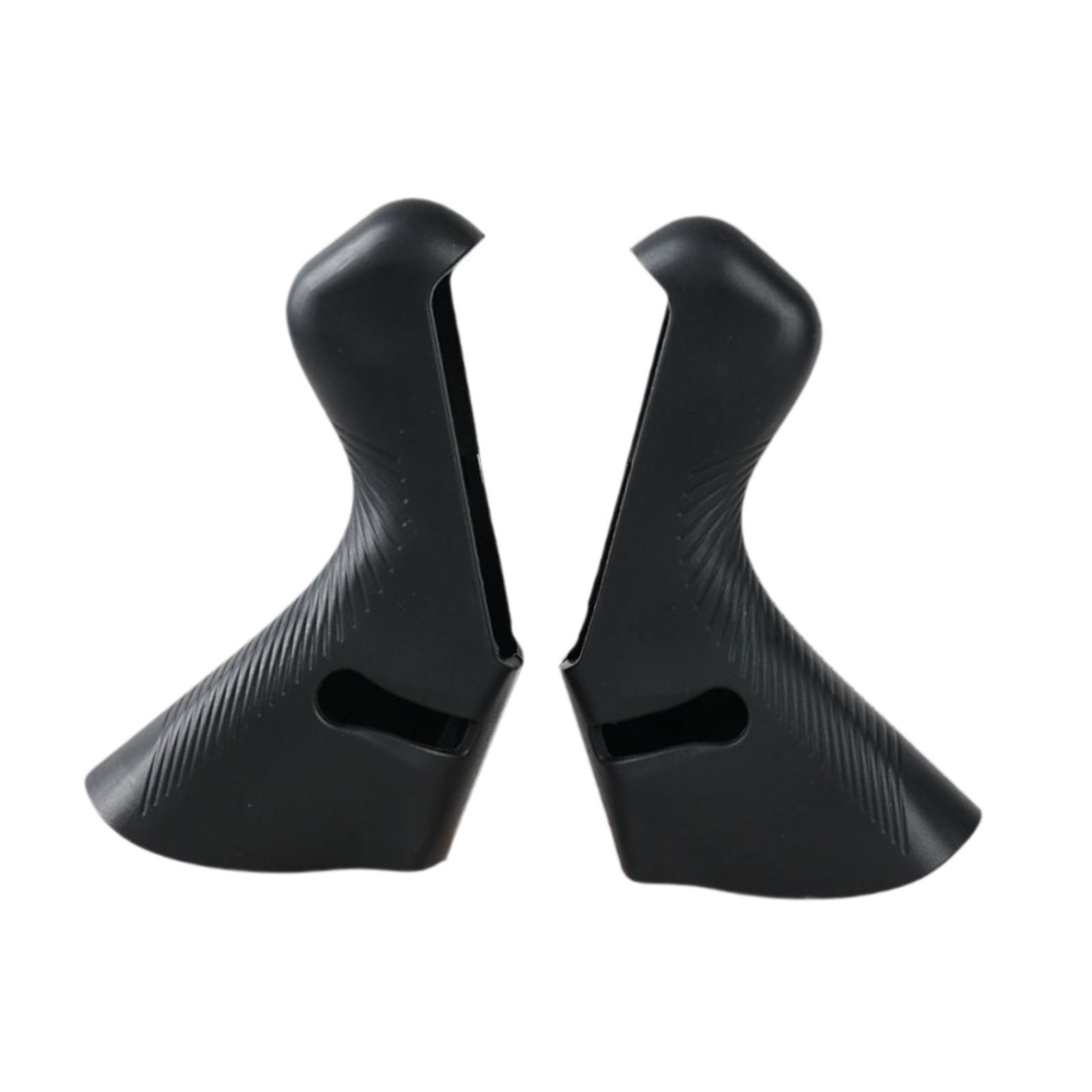 Magideal - Cubierta De Palanca De Cambio De Carretera 2X, Cubierta De Mango De Freno De Bicicleta, Cubiertas De Deslizamiento A Mano, Capucha De Palanca De Freno Negro