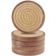 thumbnail image 1 of Juego de 5 posavasos Eykao de madera absorbente para bebidas, 10 cm, 1 of 6