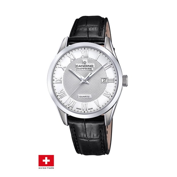 Reloj C4710/B Candino Swiss Plateado Hombre Couple Classic