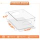 thumbnail image 3 of Cajas organizadoras Sorbus tamaño mediano, pack de 10, plástico transparente, 3 of 7