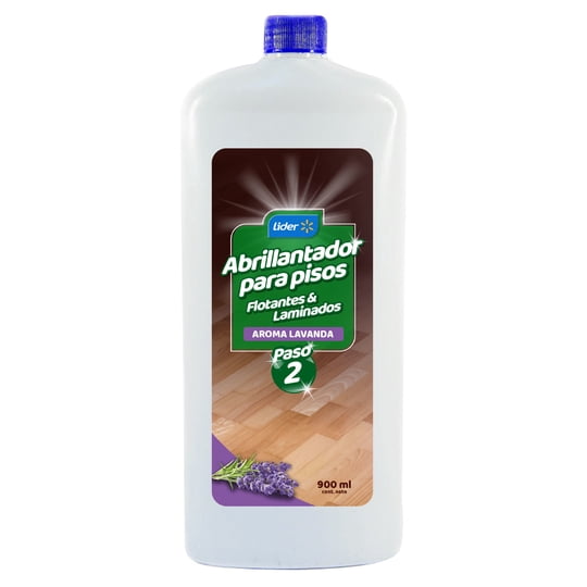 Abrillantador Líquido Piso Flotante Aroma Lavanda Botella 900 ml Lider