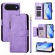 thumbnail image 1 of Funda Billetera Cremallera para iPhone 17 AIr con Porta Tarjetas, Soporte y Correa Morado, 1 of 5
