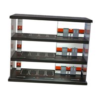 Magideal - Vitrina De Garaje De 3 Niveles Con Luces Led Para Colección, 1:64, Caja De Almacenamiento Para Exhibir Vehículos En El Garaje, Para Modelos De Muñecas