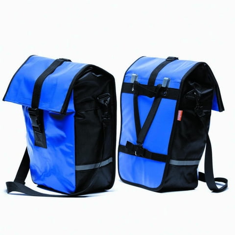 Onwheels - Alforja Doble Impermeable Azul