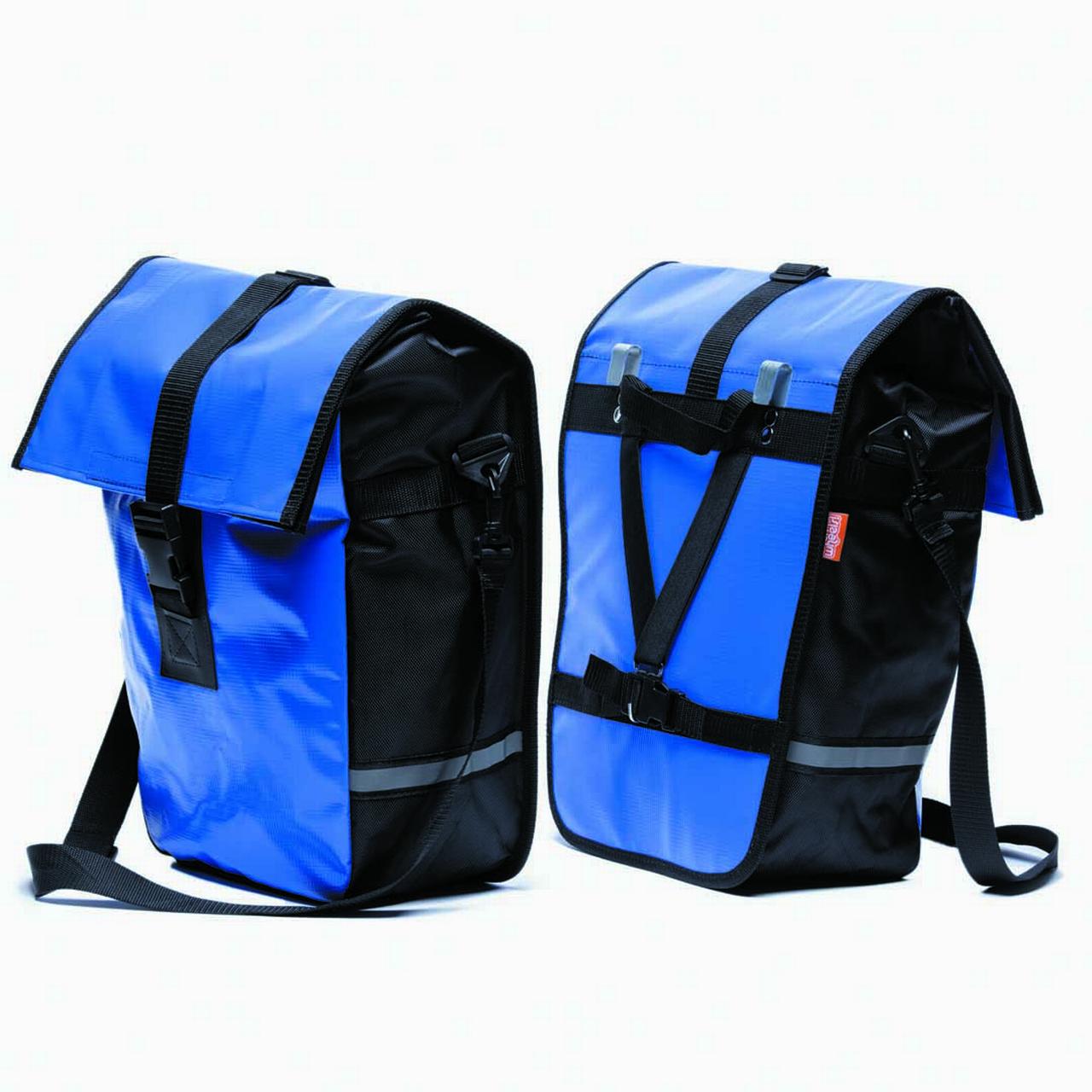 Onwheels - Alforja Doble Impermeable Azul