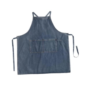 Magideal - Delantal De Lona De Mezclilla, Delantal De Babero Con Bolsillos Grandes, Delantal De Jardinería Para Carpintería, Delantal De Cocina Para Pintar Café Azul Oscuro