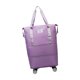 thumbnail image 3 of Bolsa De Lona Con Ruedas Para Ropa, Bolso De Mano Con Ruedas Para Exteriores, Deportes, Fitness, Color Morado, 3 of 5