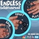 thumbnail image 2 of Anillos magnéticos Fidget Toy BUNMO negros para adultos y adolescentes, 2 of 6