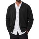 thumbnail image 1 of INSPIRE CHIC Suéter de Cárdigan para Hombre con Botones de Manga Larga Cuello en V Suéteres Casuales 3XL Negro, 1 of 6