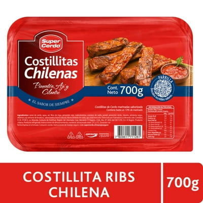 Costillitas De Cerdo Chilenas 700 G Super Cerdo