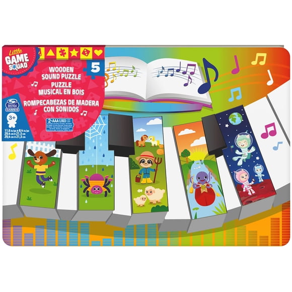 Wood Sound Puzzle Spin Master Piano Notes para niños mayores de 3 años