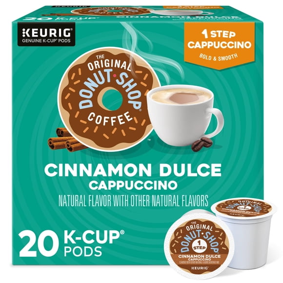 Café The Original Donut Shop, capuchino dulce con canela, 20 unidades