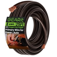 Cable Gearit 8 Awg Cobre Ofc 7,6 M Negro