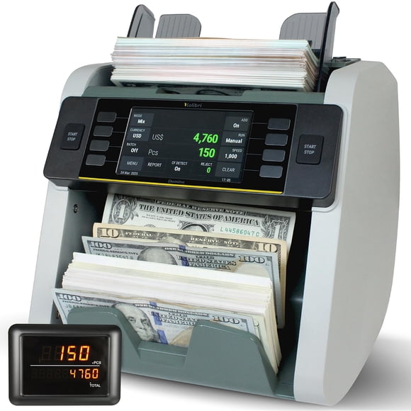 Contador de dinero Kolibri Domino V2 con pantalla táctil de 4,3"