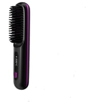 Xusx111 - Endresador De Cabello - Peine Inalámbrico Con Ión Negativo, Calentamiento Rápido Y Diseño De Viaje Portátil, Cepillo Recargable Para Enderezar Y Curling (1Pcs, Negro, 20 * 4.5 * 3Cm)