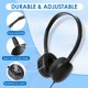 thumbnail image 2 of Auriculares con cable ZXQZYM 3.5 mm negro – paquete de 100 unidades, 2 of 7