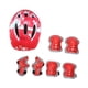 thumbnail image 5 of Kit De 7 Cascos De Bicicleta Para Niños, Equipo De Protección Para Niñas, Patineta, Patinaje En Línea, Color Rojo, 5 of 5