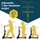 thumbnail image 3 of Patinete Lifemaster de 3 ruedas con asiento plegable para niños, color naranja, 3 of 7