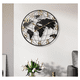 thumbnail image 4 of Reloj Redondo De Pared Con Mapa Del Mundo Moderno Minimalista, 4 of 5