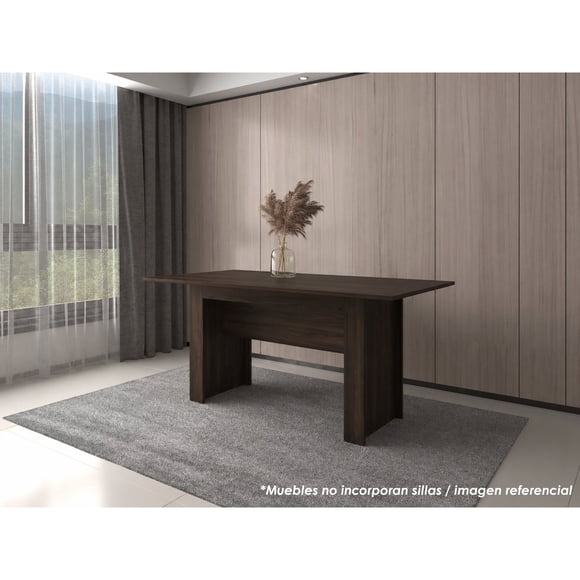 Mesa De Comedor 6 Puestos Classic Café Oscuro 73,9x160x85 Cm ( No Inlcuye Sillas)