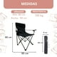thumbnail image 4 of Silla Plegable de Playa y Camping Negro, 4 of 5