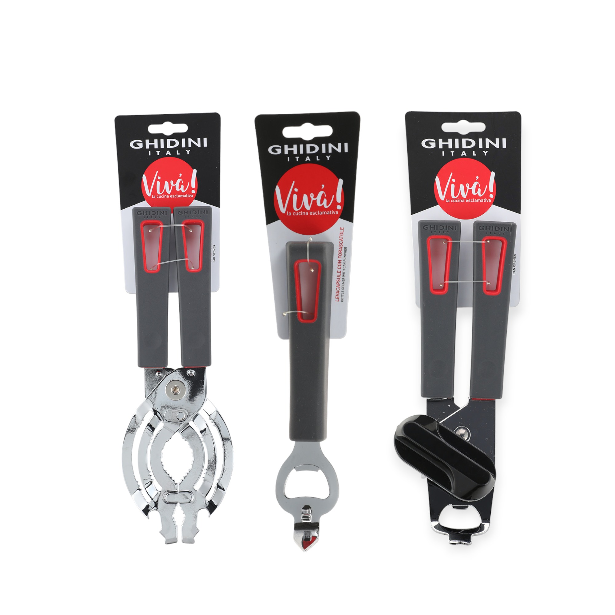 Ghidini - Set Abrebotellas Y Abrelatas Viva