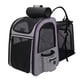 thumbnail image 2 of Mochila Transportadora Para Perros Y Gatos, Transportadora Expandible Para Andar En Bicicleta, Viajar, Senderismo, Gris Violeta, 2 of 5